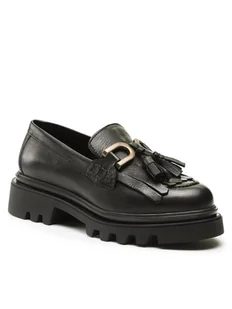 Badura Loafersy 22SS24 Czarny - Półbuty damskie - miniaturka - grafika 1