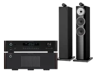 Zestawy stereo - Rotel RC-1572 MkII (czarny) + RB-1582 MkII (czarny) + Node (czarny) + 703 S3 (mokka) - miniaturka - grafika 1