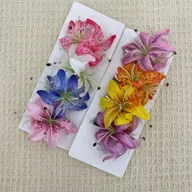 Ozdoby do włosów - TEMU Zestaw mini klipsów do włosów w kształcie lilii europejskich, 4 szt./8 szt. Urocze klipsy w kształcie kwiatów na imprezy, festiwale i do - miniaturka - grafika 1