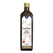 Suplementy naturalne - OLEOFARM LENVITOL OLEJ LNIANY BUDWIGOWY 500 ml Wysyłka kurierem tylko 10,99 zł - miniaturka - grafika 1