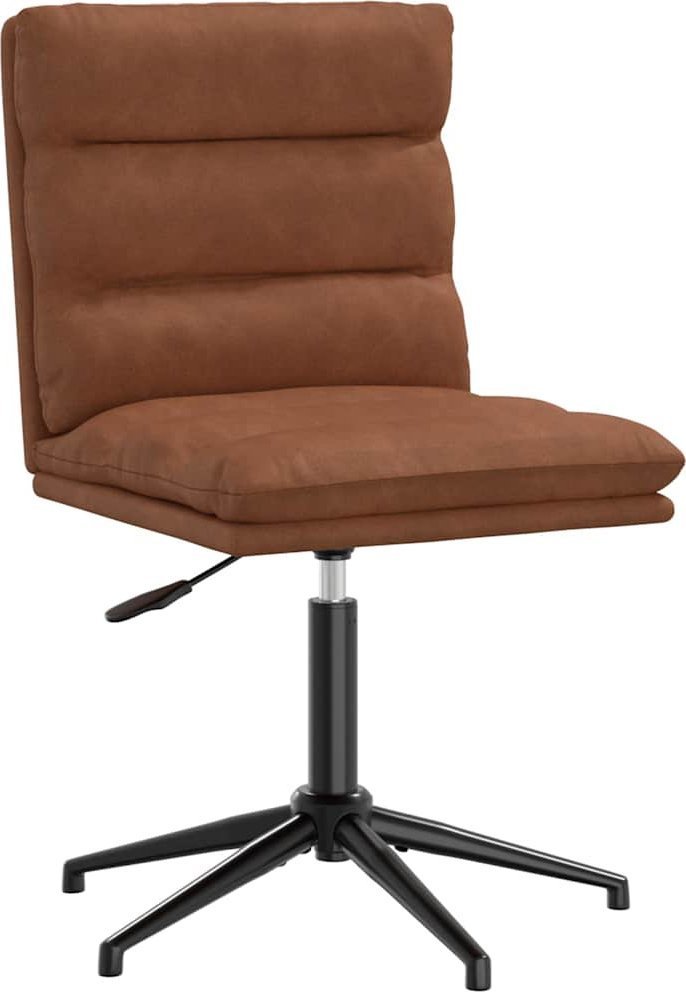 Krzesło stołowe, brązowe, sztuczna skóra