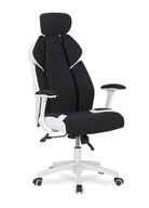 Fotele i krzesła biurowe - Fotel CHRONO czarny/biały - miniaturka - grafika 1