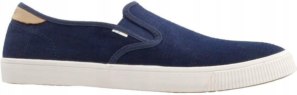 TOMS MĘSKIE TRAMPKI GRANATOWE WSUWANE 44 JTJ