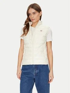 Guess Jeans Bezrękawnik W5RN55 WHAB2 Écru Regular Fit - Kamizelki damskie - miniaturka - grafika 1