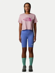 The North Face T-Shirt Easy NF0A8A6H Różowy Loose Fit - Koszulki i topy damskie - miniaturka - grafika 1