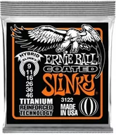 Struny gitarowe  - Ernie Ball Coated Slinky 3122 zestaw strun (dla RPS akcesoria gitarowe, 9  46, powlekany Titan) 3122 - miniaturka - grafika 1