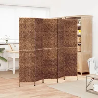 Parawany - Parawan pokojowy 5-panelowy, brązowy, 205x180 cm, hiacynt wodny Lumarko! - miniaturka - grafika 1