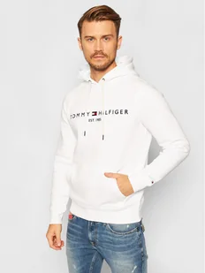 Tommy Hilfiger Bluza Logo MW0MW11599 Biały Regular Fit - Bluzy męskie - miniaturka - grafika 1