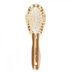 Olivia Garden Healthy Hair HH1 Small Ionic Oval, mała, owalna Szczotka do włosów bambusowa do masażu skóry głowy - Szczotki i grzebienie do włosów - miniaturka - grafika 1