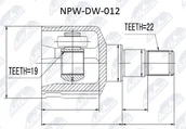 Układ napędowy - akcesoria - Zestaw przegubu, wał napędowy NTY NPW-DW-012 - miniaturka - grafika 1