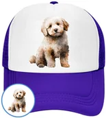 Czapki i chusty sportowe męskie - CZAPKA Z DASZKIEM PSY PIES PIESKI DLA DZIECI SIATKA NIEBIESKA BEJSBOLÓWKA - miniaturka - grafika 1