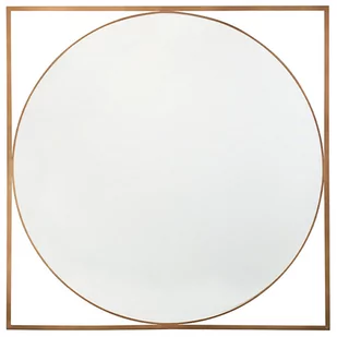 Beliani Lustro ścienne 76 x 76 cm złote NIHOA - Lustra - miniaturka - grafika 1