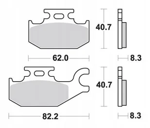 Sbs Klocki Hamulcowe Kh413 Off-road Sinter Kolor Złoty - Klocki hamulcowe - miniaturka - grafika 1