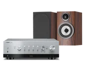 Zestawy stereo - Yamaha R-N1000A (srebrny) + 707 S3 (mokka) - miniaturka - grafika 1