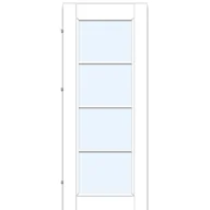 Drzwi wewnętrzne - Drzwi wewnętrzne pokojowe Loft Duo 10 białe 80 lewe (bierne) Voster - miniaturka - grafika 1