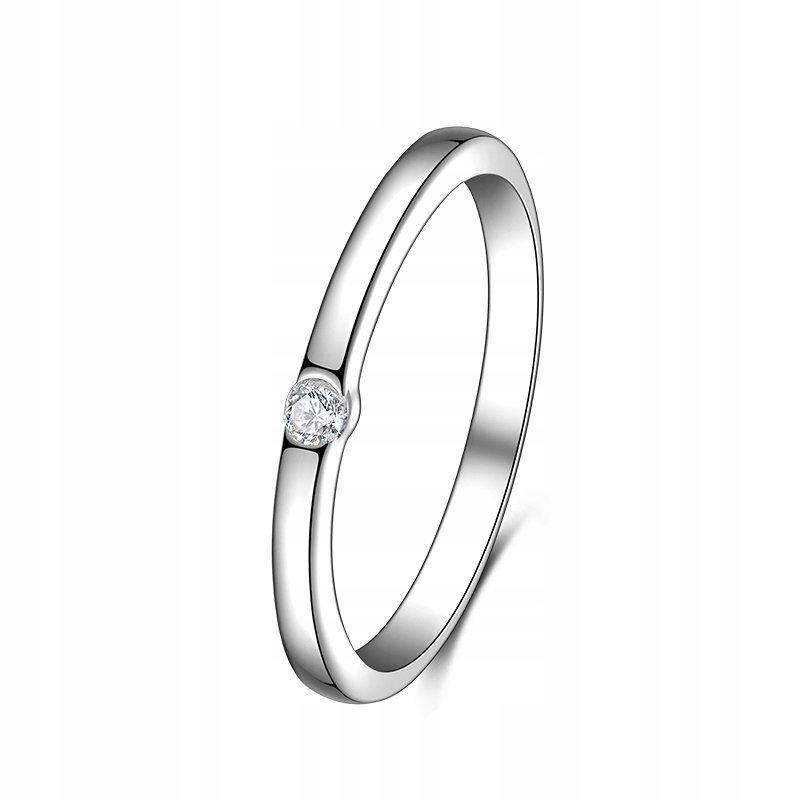 Pierścionek Srebrny 925 Cyrkonia Pierścionek R. 12