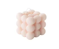 Zapachy do domu - 100% Naturalna świeca bubble Mohani z wosku rzepakowego - różowa, duża - miniaturka - grafika 1