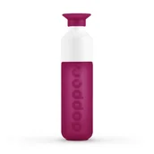 Shakery i bidony sportowe - Wielorazowa butelka podróżna Dopper Original 450 ml - funky fuchsia - miniaturka - grafika 1