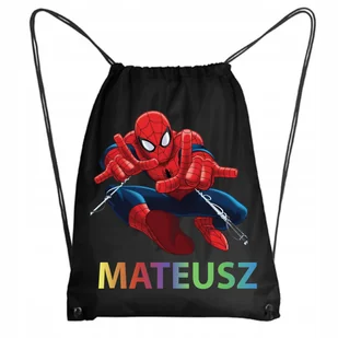 Worek Szkolny Workoplecak WF Do Przedszkola Szkoły SPIDERMAN + IMIĘ 34 - Plecaki worki Worek Szkolny Workoplecak WF Do Przedszkola Szkoły SPIDERMAN + IMIĘ 34 - Plecaki worki - miniaturka - grafika 1