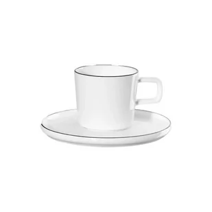 Filiżanka do espresso ze spodkiem Asa Selection Oco Ligne Noire, 80 ml - Filiżanki - miniaturka - grafika 1