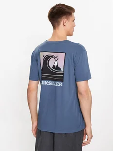 Quiksilver T-Shirt Qs Bubble Stamp EQYZT07258 Niebieski Regular Fit - Koszulki męskie - miniaturka - grafika 1