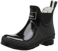 Kalosze damskie - Joules Damskie kalosze Wellibob Gloss, czarny (True Black), 42 EU - miniaturka - grafika 1