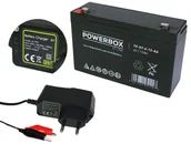 Baterie do zasilaczy awaryjnych UPS - Akumulator żelowy Agm 6V 12Ah + Ładowarka PW#1 - miniaturka - grafika 1