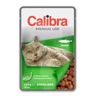 Mokra karma dla kotów - Calibra Cat Sterilised Salmon 100g kompletna mokra karma dla sterylizowanych i kastrowanych kotów, z łososiem - miniaturka - grafika 1