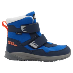 Dziecięce buty zimowe Jack Wolfskin Polar Bear-B Texapore Mid Vc K Rozmiar butów (UE): 37 / Kolor: niebieski/czarny - Buty dla chłopców - miniaturka - grafika 1