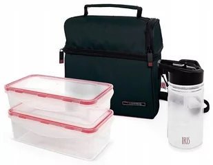 Iris LUNCH BAG OPTIMAL CZANA TORBA + 2 POJEMNIKI I BUTELKA BTRZY 9657-TX - Pojemniki kuchenne - miniaturka - grafika 2