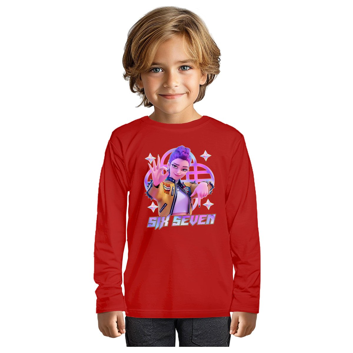 BLUZKA DZIECIĘCA 67 SIX SEVEN VIRAL HUNTRIX LONGSLEEVE DLA DZIECKA 122-128