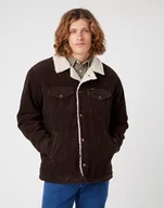 Kurtki męskie - Wrangler Sherpa Jacket Męska Kurtka Przejściowa Delicioso Brown W445Ahh38-Xl - miniaturka - grafika 1