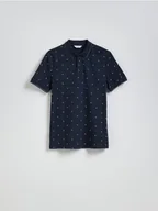 Koszulki męskie - Reserved - Koszulka polo regular fit - granatowy - miniaturka - grafika 1