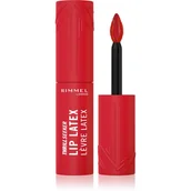 Szminki - Rimmel Thrill Seeker Lip Latex płynna pomadka do ust 400 Rimmel Red 6ml - miniaturka - grafika 1