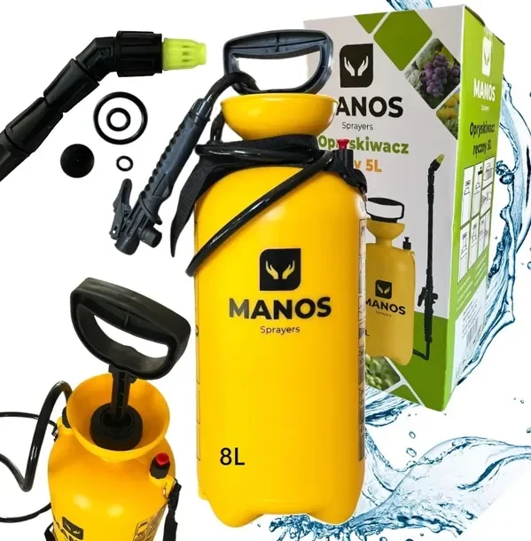 Opryskiwacz Ciśnieniowy Ręczny MANOS 8L lanca 35-70cm