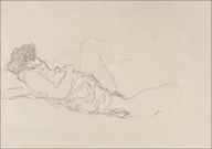 Plakaty - Galeria Plakatu, Plakat, Sleeping Woman, Gustav Klimt, 50x40 cm - miniaturka - grafika 1