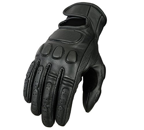 Bikers Gear Australia Premium Soft Fit Classic Roadster rękawice motocyklowe, czarne, rozmiar L