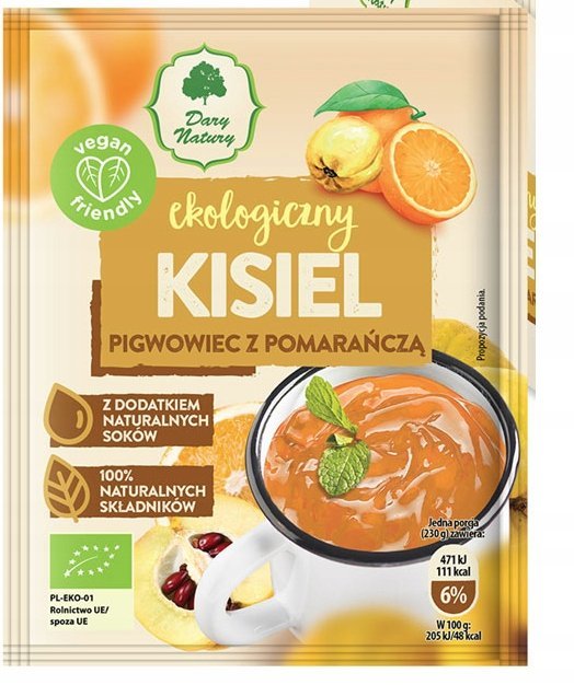 Kisiel - Pigwowiec z pomarańczą EKO 30g Dary Natury