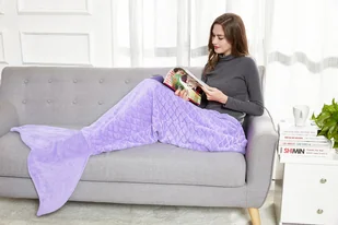 DecoKing DecoKing - Koc Siren - Liliowy 140 - Koce - miniaturka - grafika 1