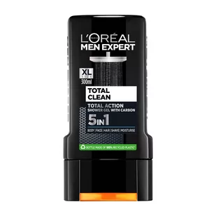 Clean L'Oreal L'oreal 300ml Men Expert żel pod prysznic Total - Żele pod prysznic dla mężczyzn - miniaturka - grafika 1