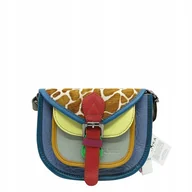 Torebki damskie - Torebka damska listonoszka skórzana regulowany pasek kolorowa OLIVKA - miniaturka - grafika 1