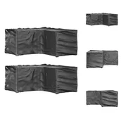Pokrowce na meble ogrodowe - vidaXL Pokrowce na meble ogrodowe w kształcie litery L 2 szt. 16 oczek 215x215x90 cm - Pokrowce ochronne na meble ogrodowe - miniaturka - grafika 1