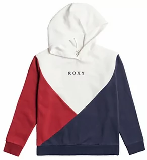 Bluzy dla dziewczynek - Roxy Bluza "Up The River" w kolorze biało-czerwono-grantaowym - grafika 1