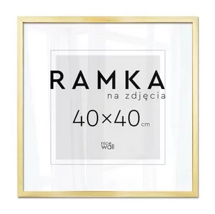 Ramka na zdjęcia 40x40 cm Złota - Ramki na zdjęcia - miniaturka - grafika 1