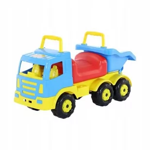 Wader Quality Toys Olbrzymia ciężarówka Jeździk pchacz Wywrotka do piasku 69 cm 6614 - Jeździki dla dzieci - miniaturka - grafika 9