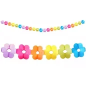 Dekoracje sali - Girlanda papierowa kolorowe Kwiaty - miniaturka - grafika 1