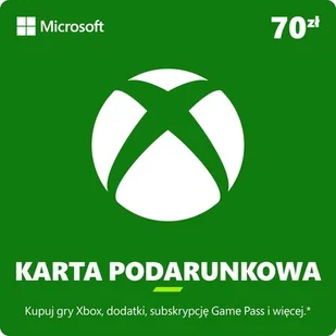 Microsoft Xbox Live 70 zł - Kody i doładowania cyfrowe - miniaturka - grafika 1