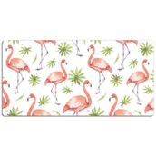 Podkładki na biurko - Podkładka pod mysz i klawiaturę Flamingi 120x60 cm, Dywanomat - miniaturka - grafika 1