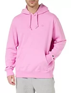 Bluzy męskie - Champion Męska bluza z kapturem, Różowy liliowy (Ptp), XS - miniaturka - grafika 1