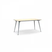 Stoły i stoliki do biura - B2B Partner Stół ALFA 1600 x 800 mm, brzoza 499193 - miniaturka - grafika 1